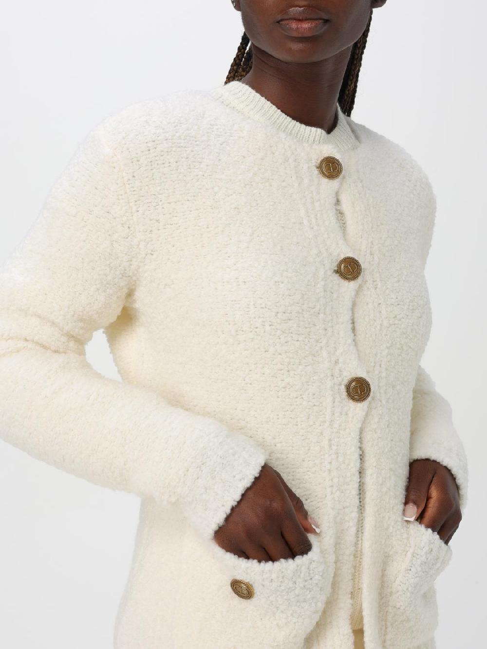 Giglio Cardigan Twinset In Misto Lana
