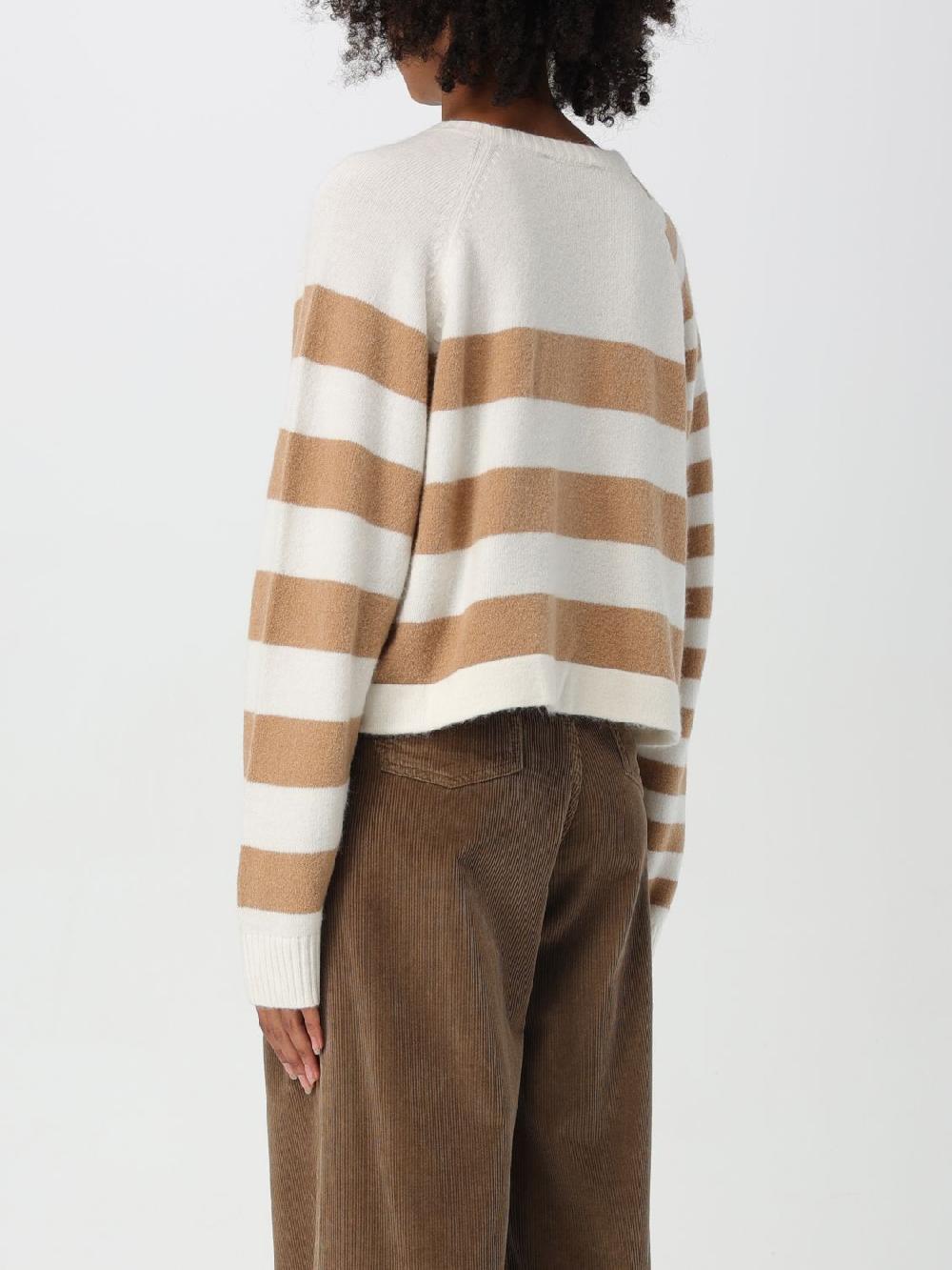 Giglio Cardigan Twinset In Misto Lana A Righe