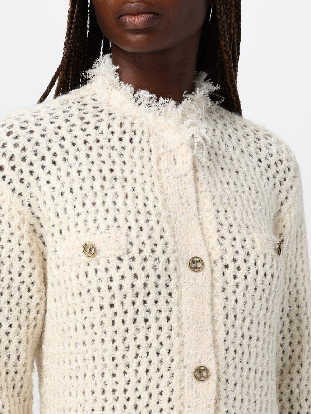 Giglio Cardigan Twinset In Misto Lana
