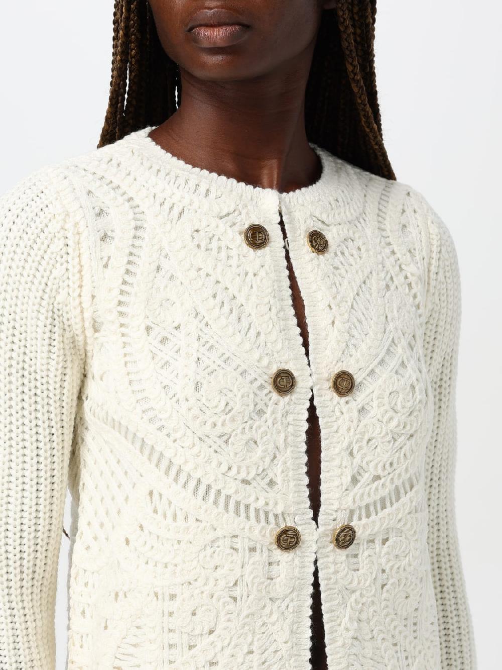 Giglio Cardigan Twinset In Misto Lana