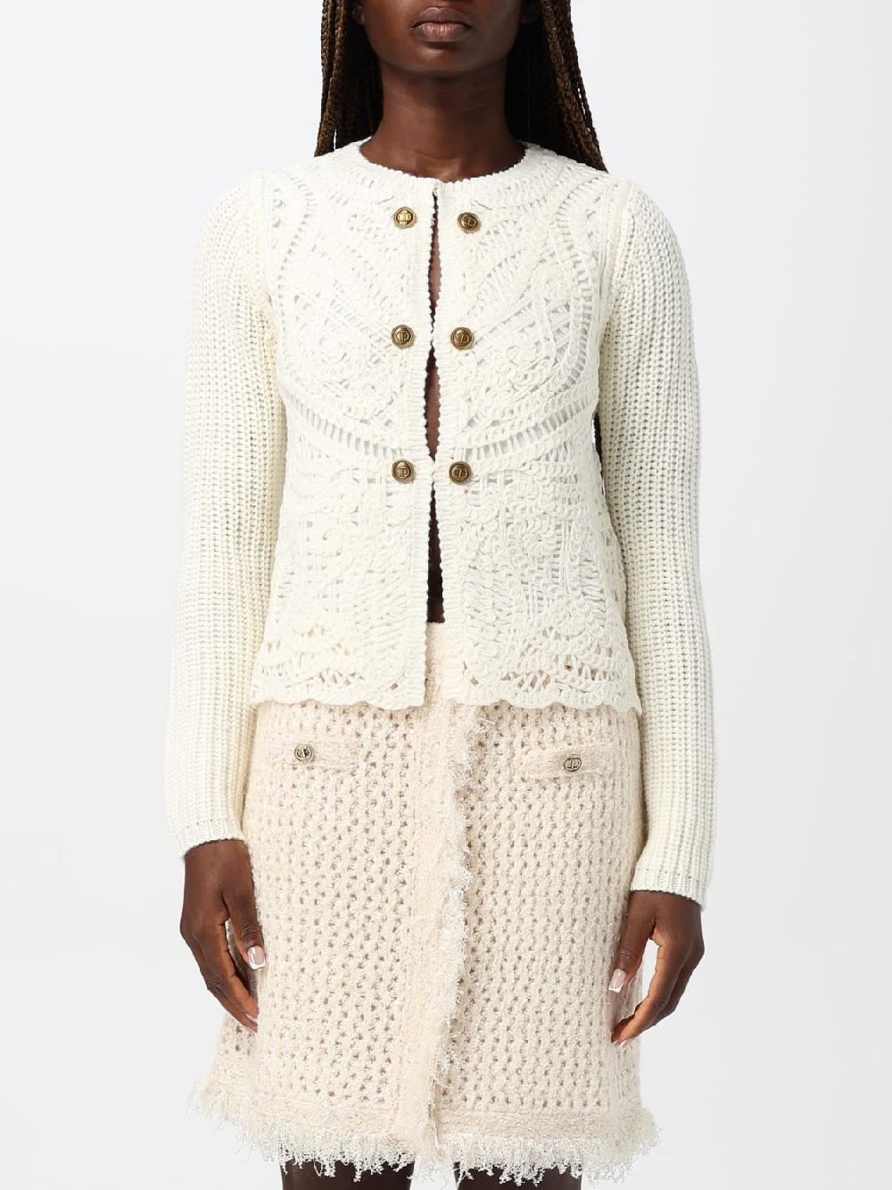 Giglio Cardigan Twinset in misto lana