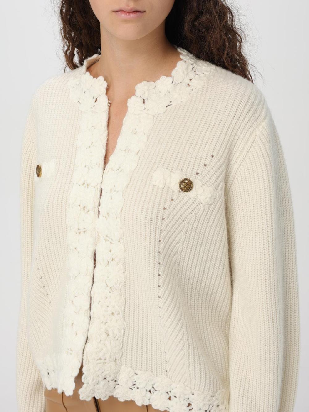 Giglio Cardigan Twinset In Misto Lana