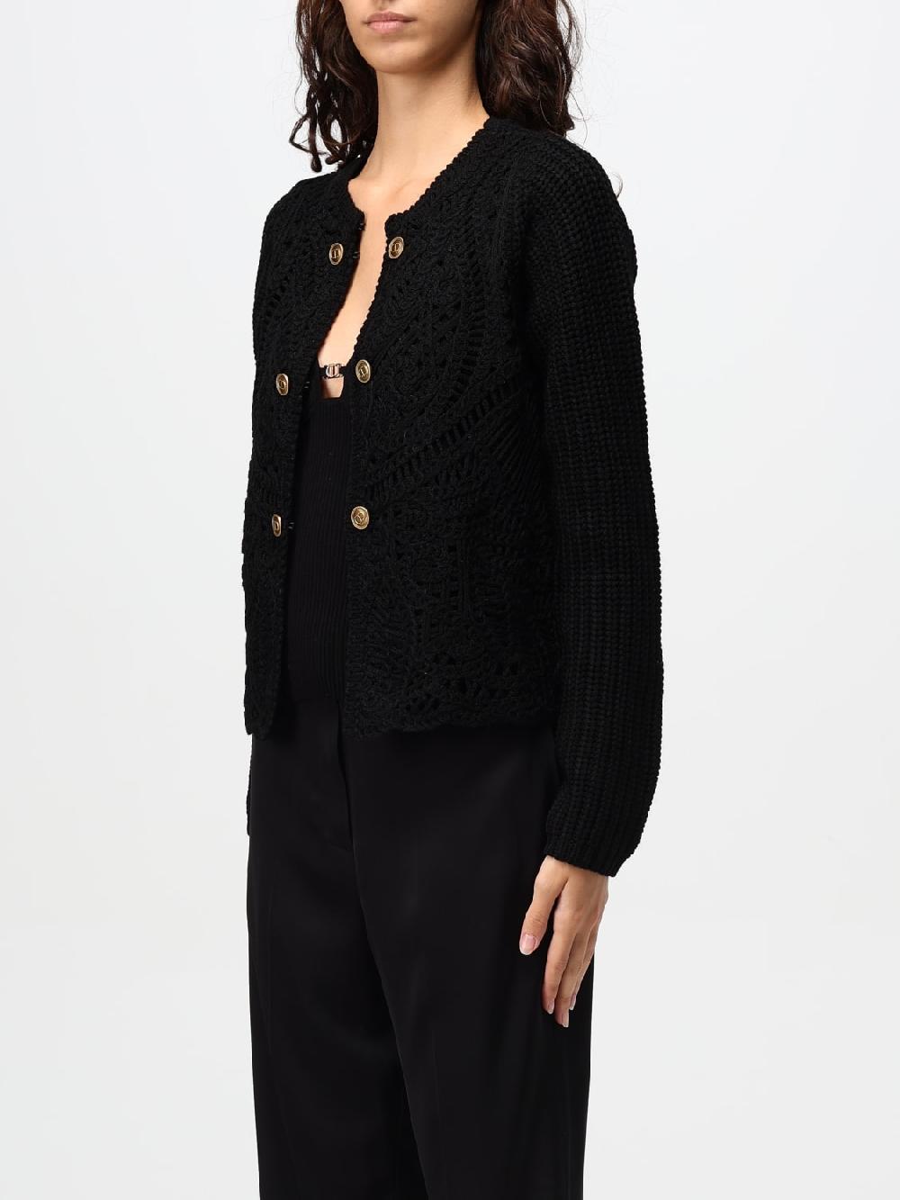 Giglio Cardigan Twinset In Misto Lana