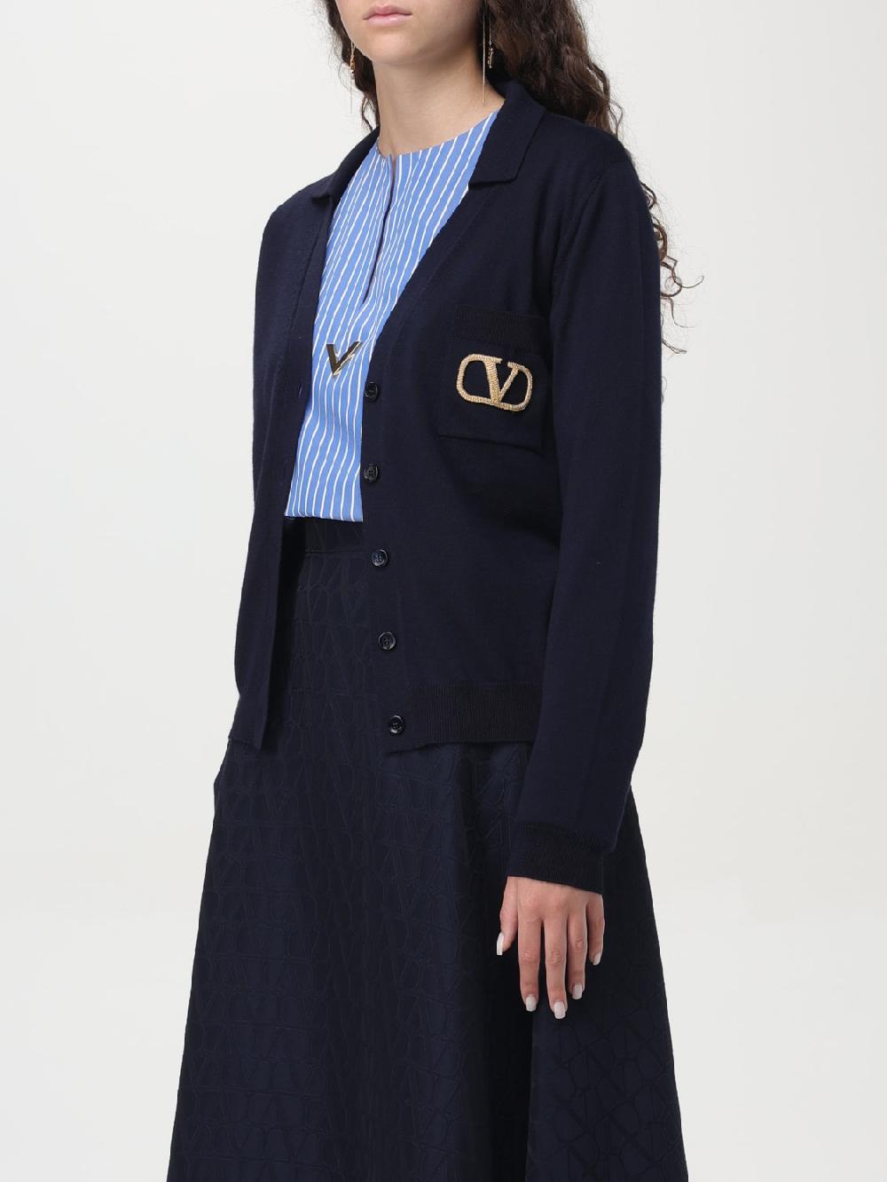 Giglio Cardigan VLogo Valentino In Lana Vergine