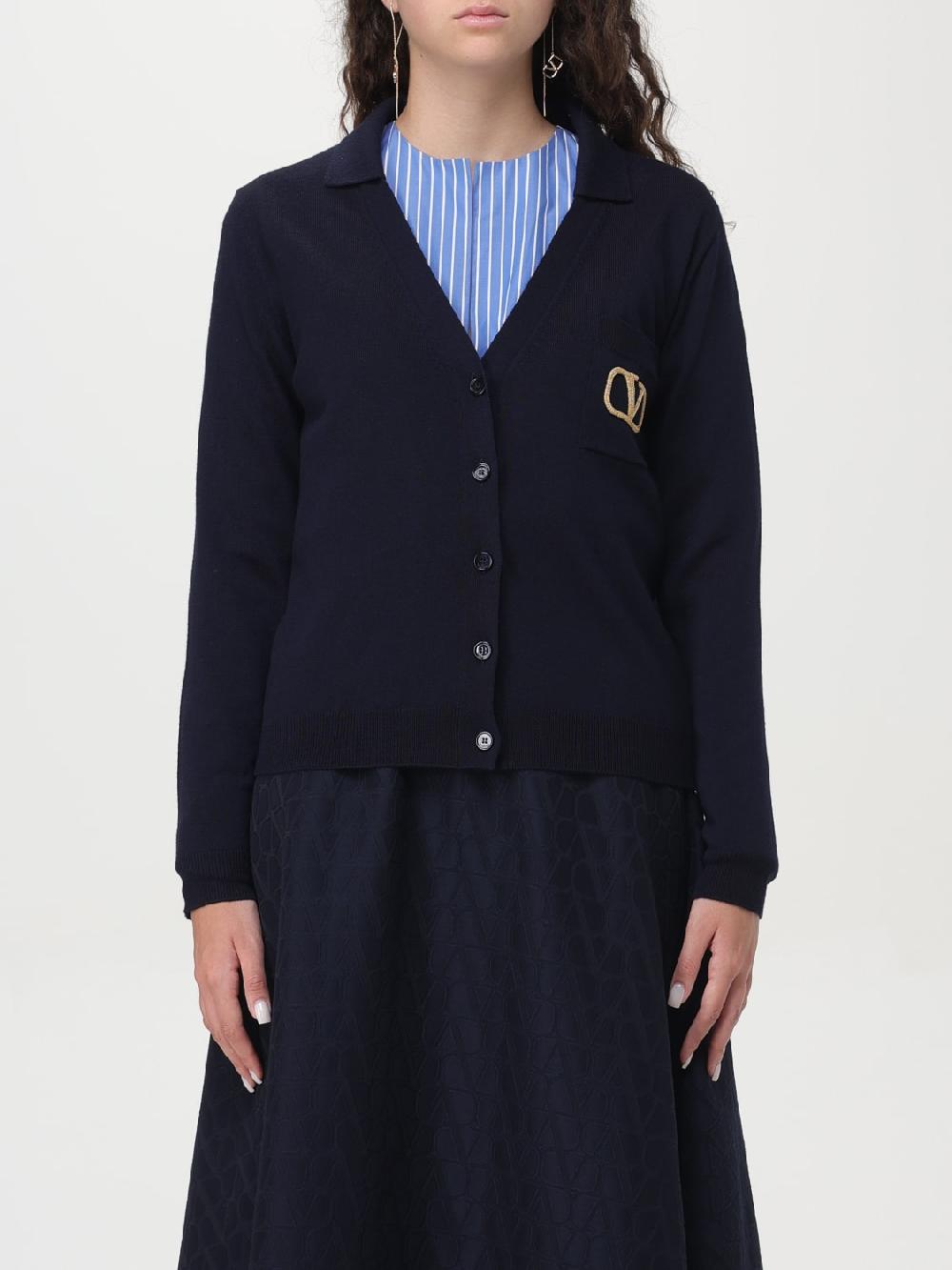 Giglio Cardigan VLogo Valentino in lana vergine