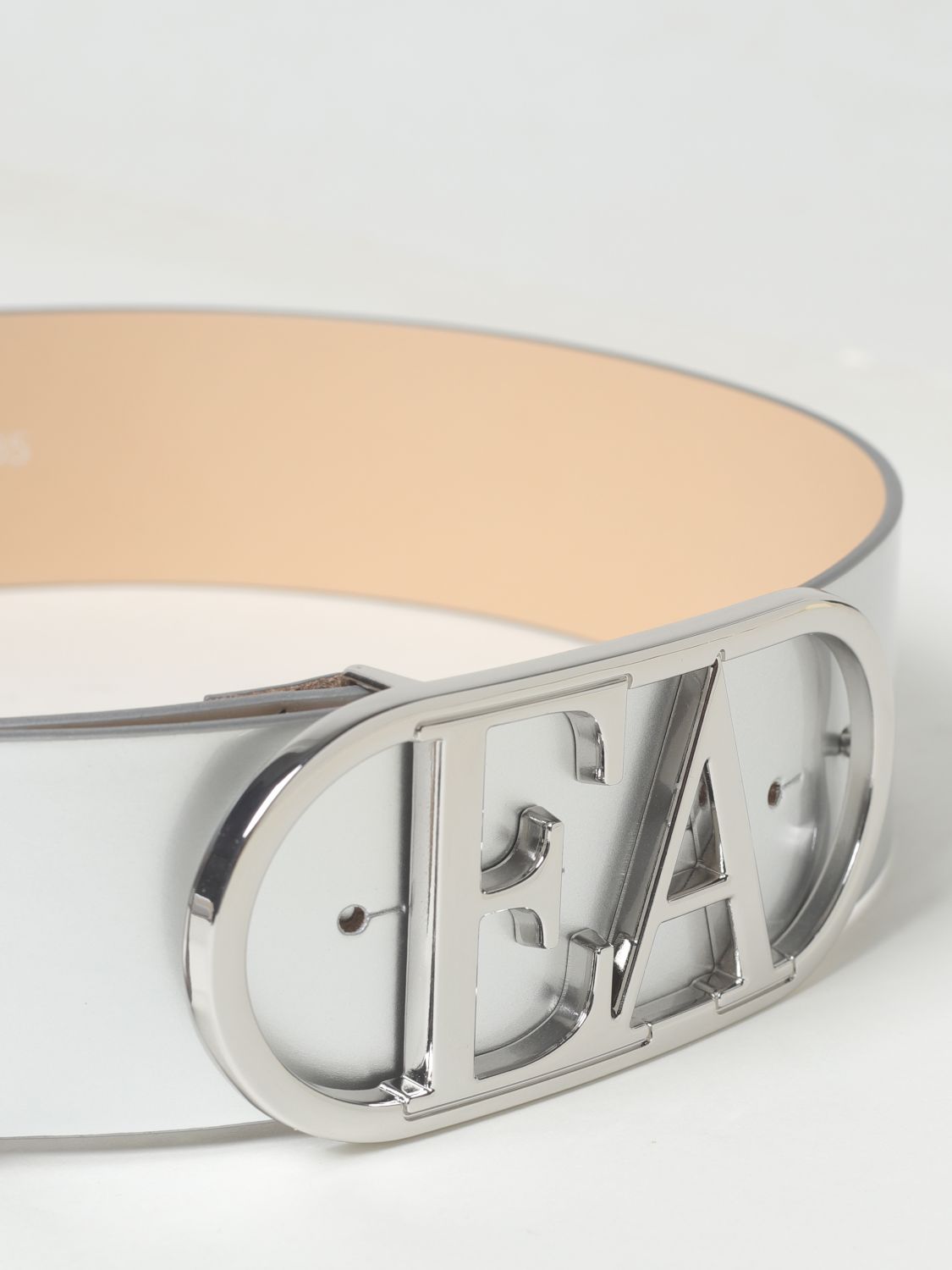 Giglio Cintura Emporio Armani In Pelle Laminata