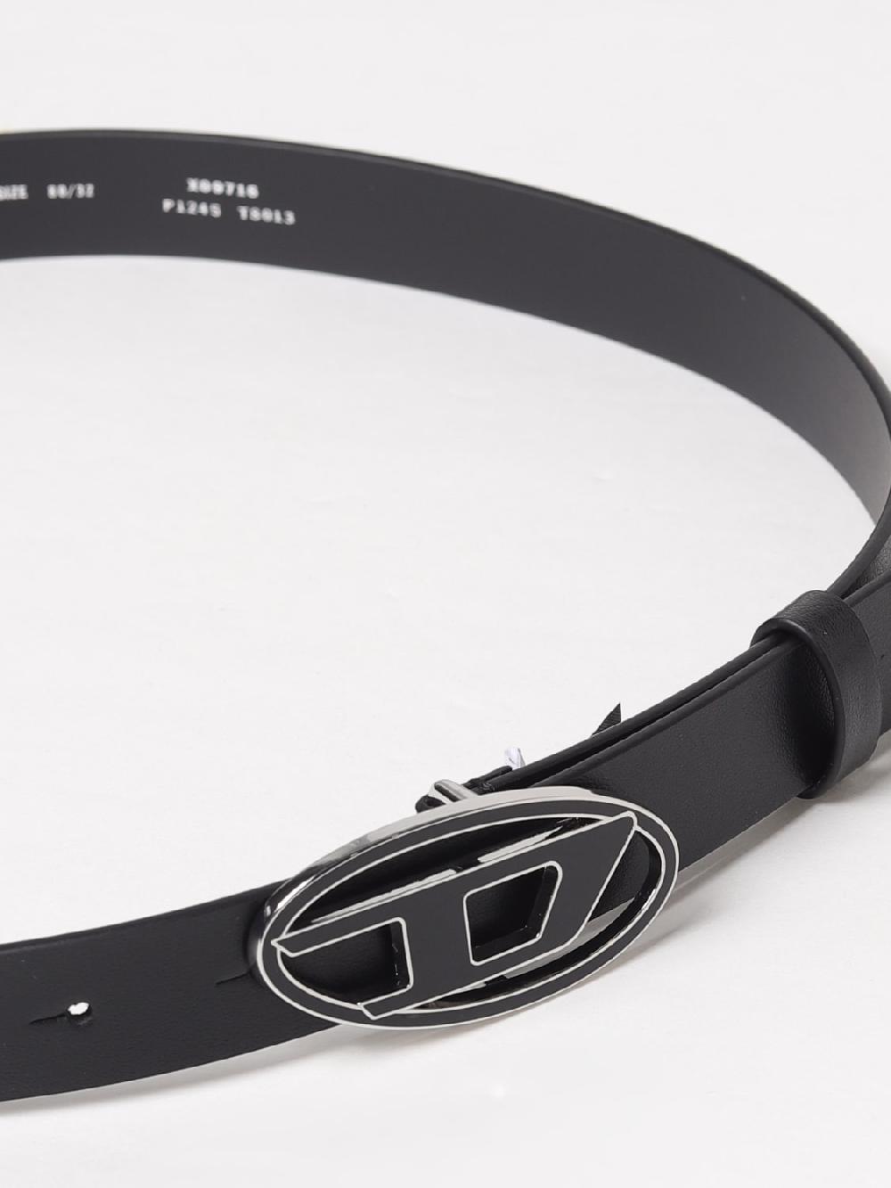 Giglio Cintura Oval D Diesel In Pelle Di Vitello