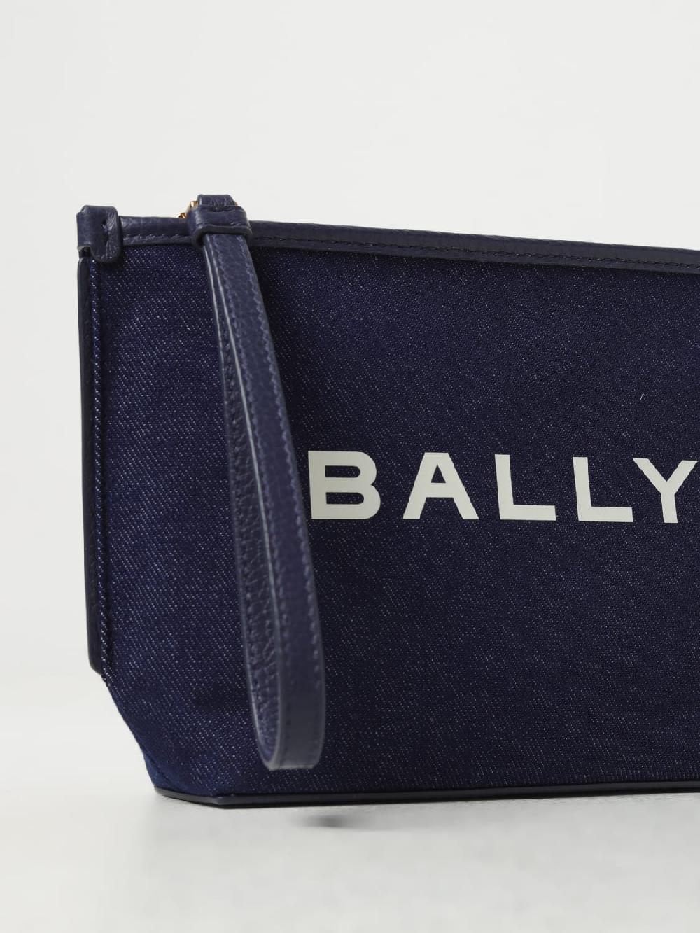 Giglio Clutch Bally In Denim E Pelle