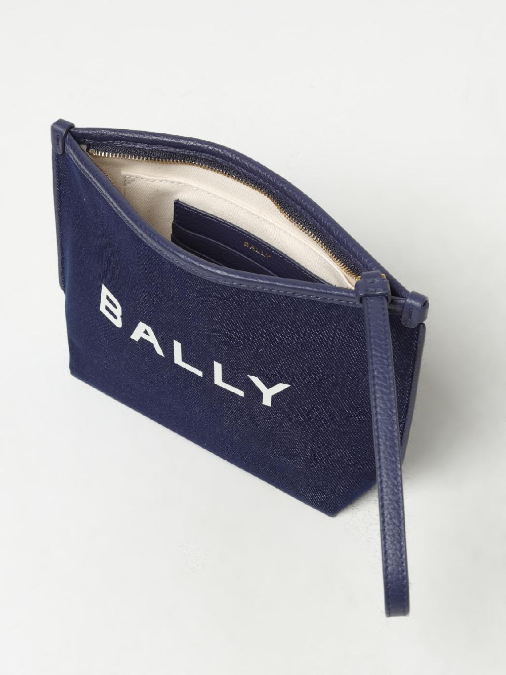 Giglio Clutch Bally In Denim E Pelle
