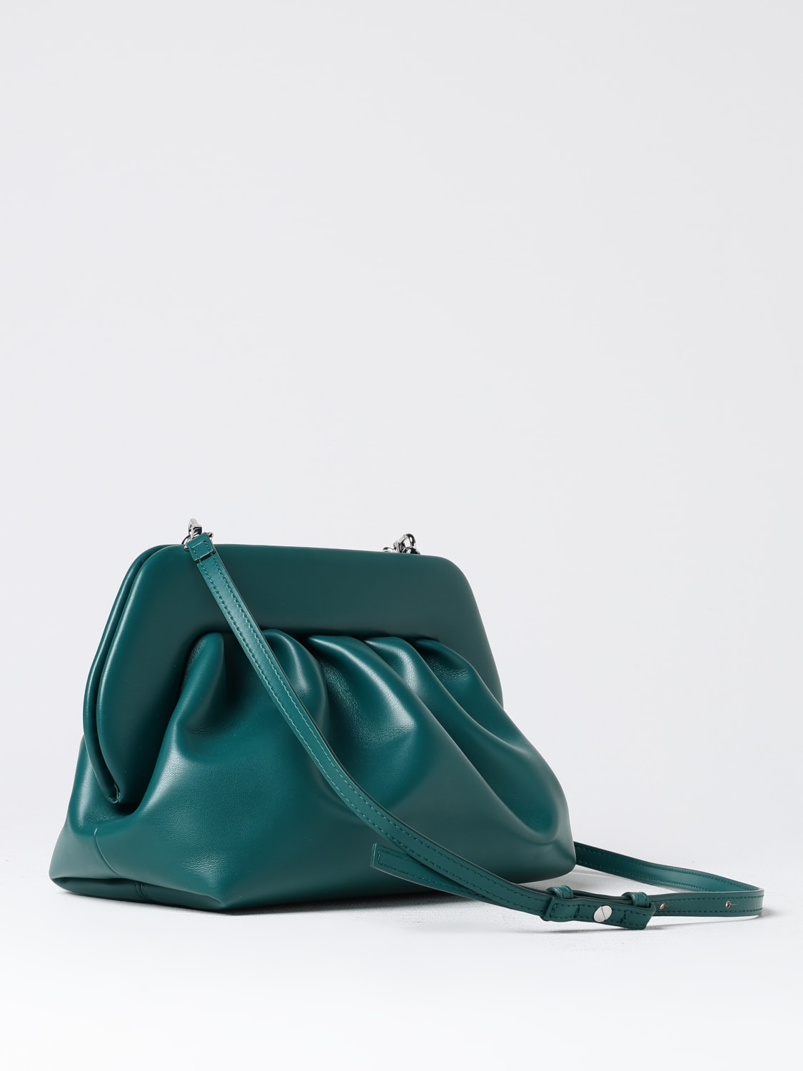 Giglio Clutch Bios Themoirè In Pelle Vegana