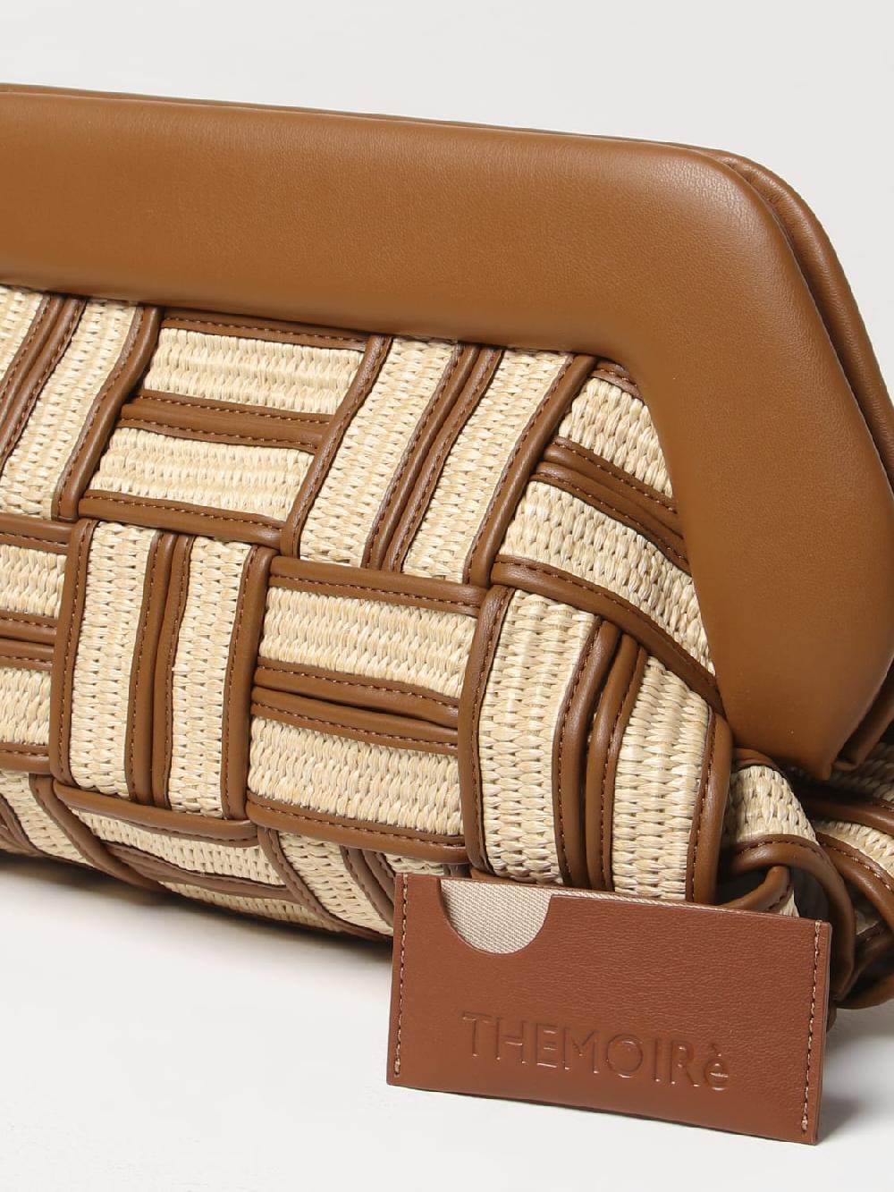 Giglio Clutch Bios Themoirè In Rafia Intrecciata
