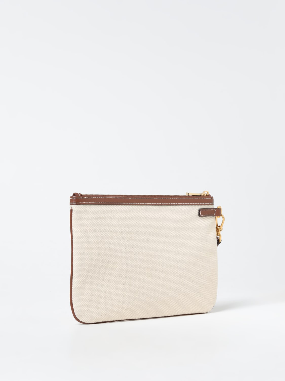 Giglio Clutch Certhe Bally In Canvas E Pelle