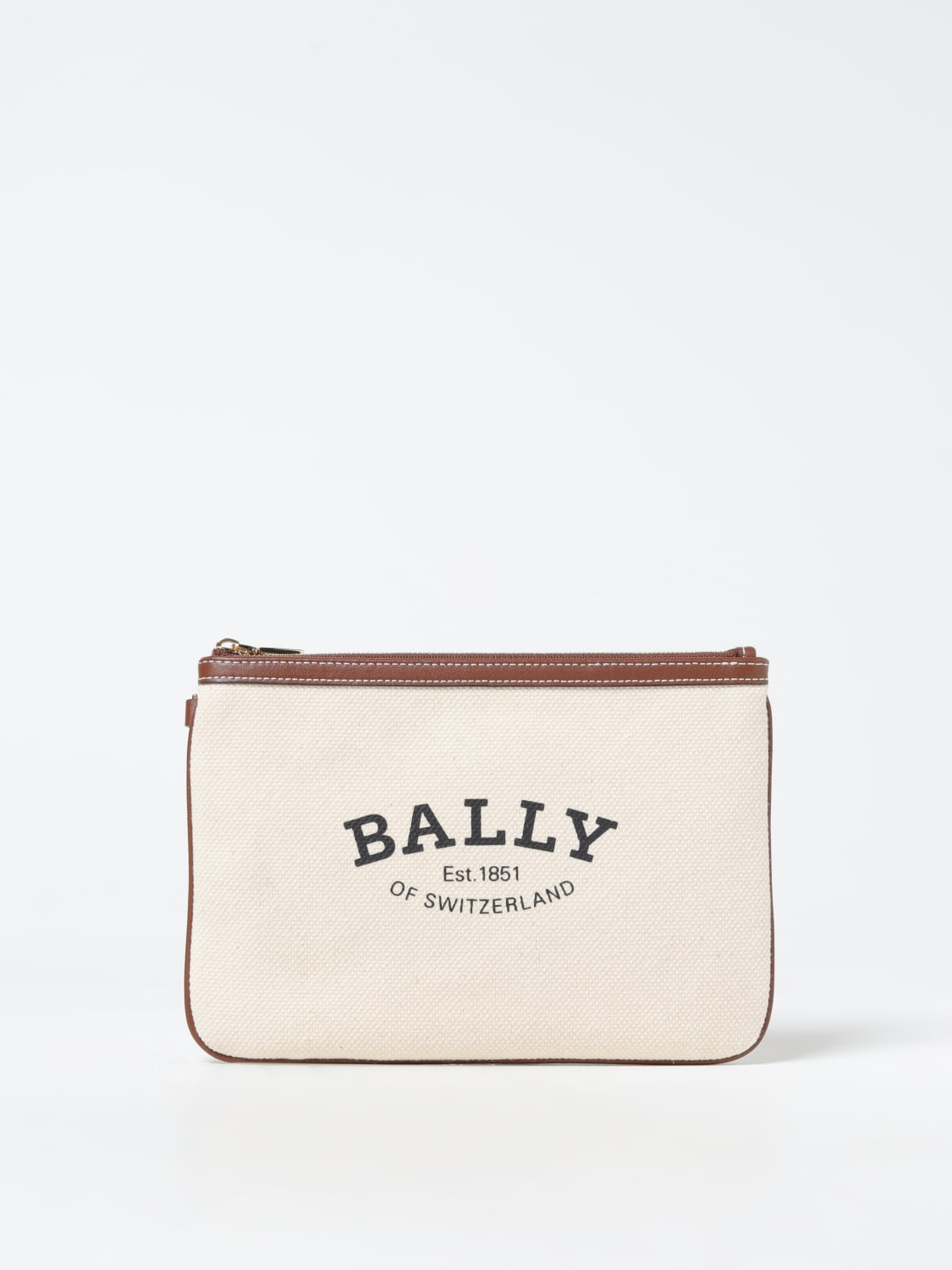 Giglio Clutch Certhe Bally in canvas e pelle