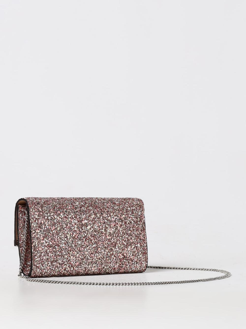 Giglio Clutch Emmie Jimmy Choo In Pelle Glitter