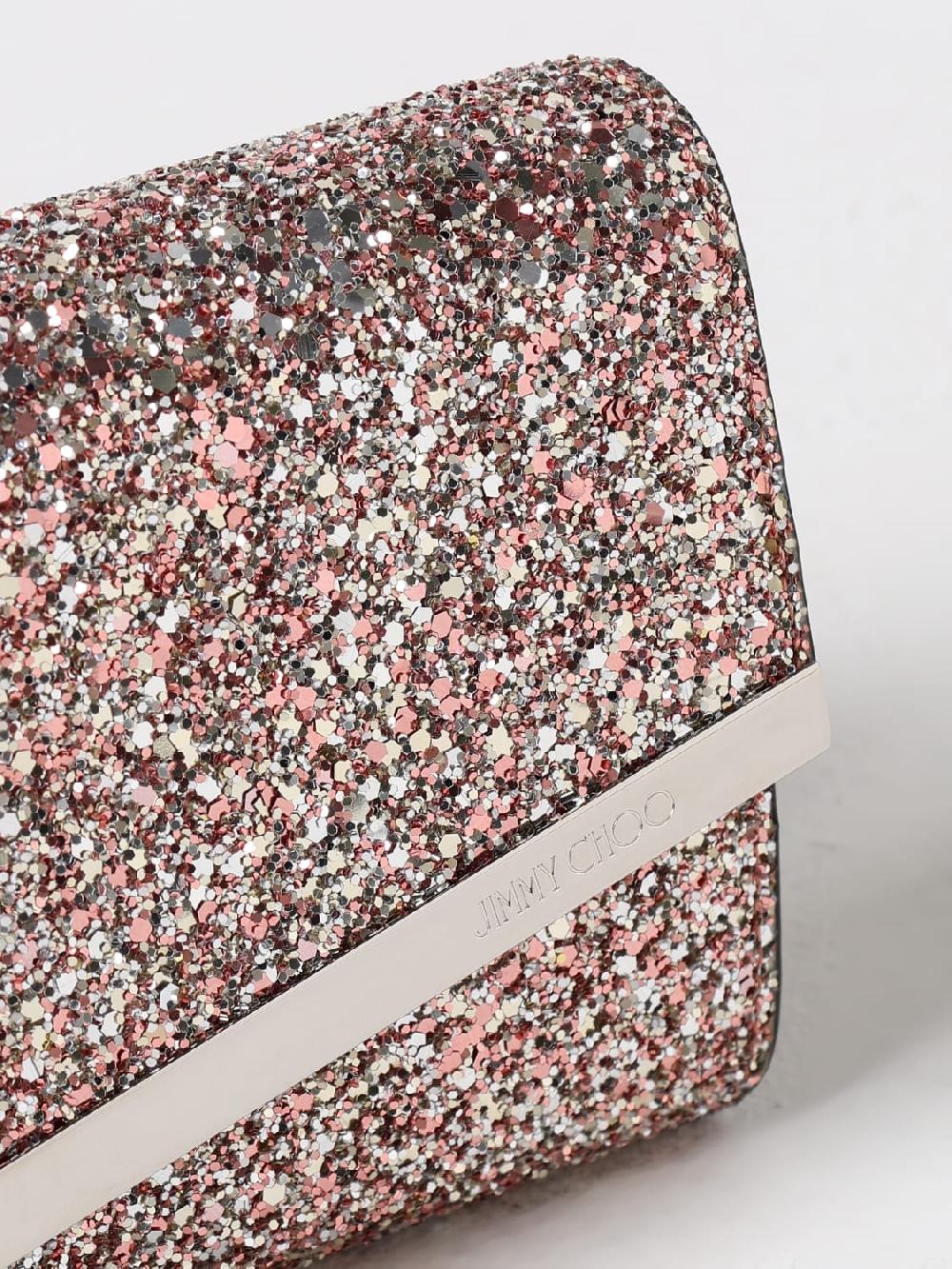 Giglio Clutch Emmie Jimmy Choo In Pelle Glitter