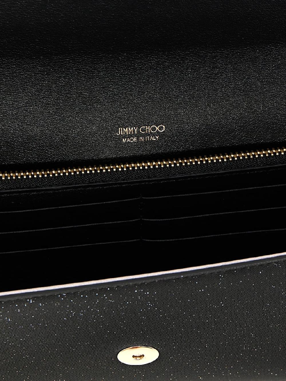 Giglio Clutch Emmie Jimmy Choo In Tessuto Lamè