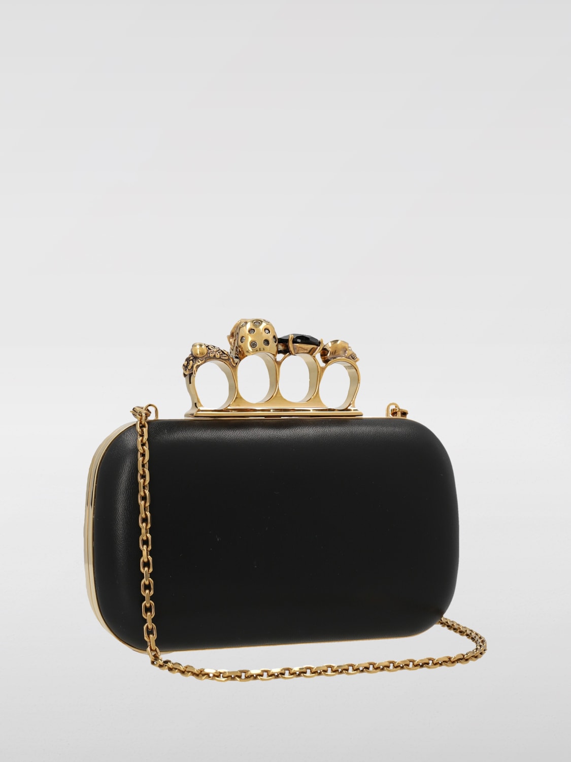 Giglio Clutch Four-Ring Alexander McQueen In Pelle
