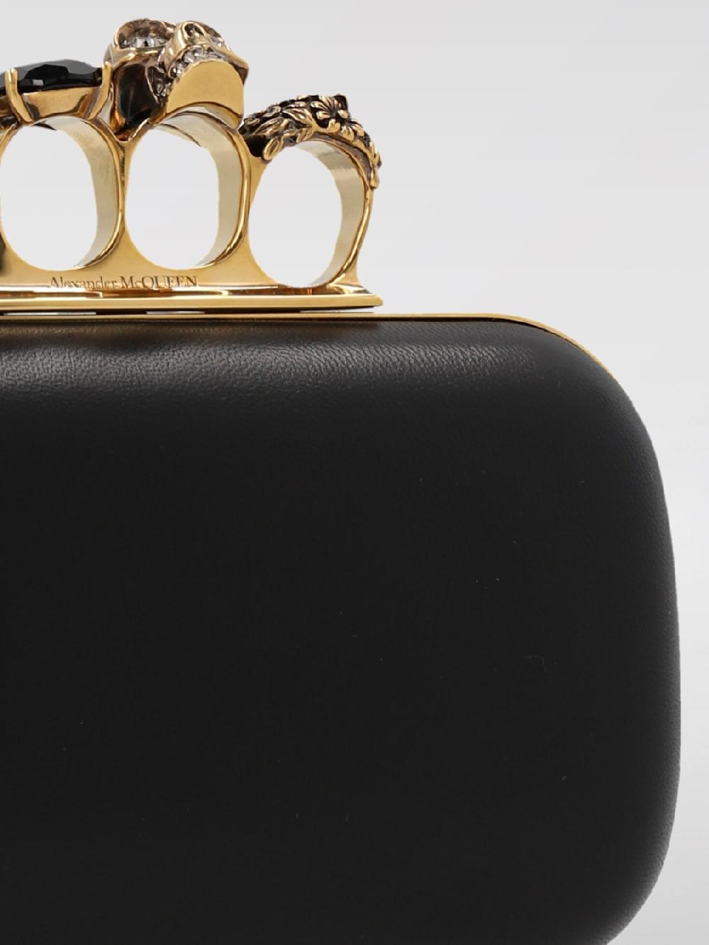 Giglio Clutch Four-Ring Alexander McQueen In Pelle