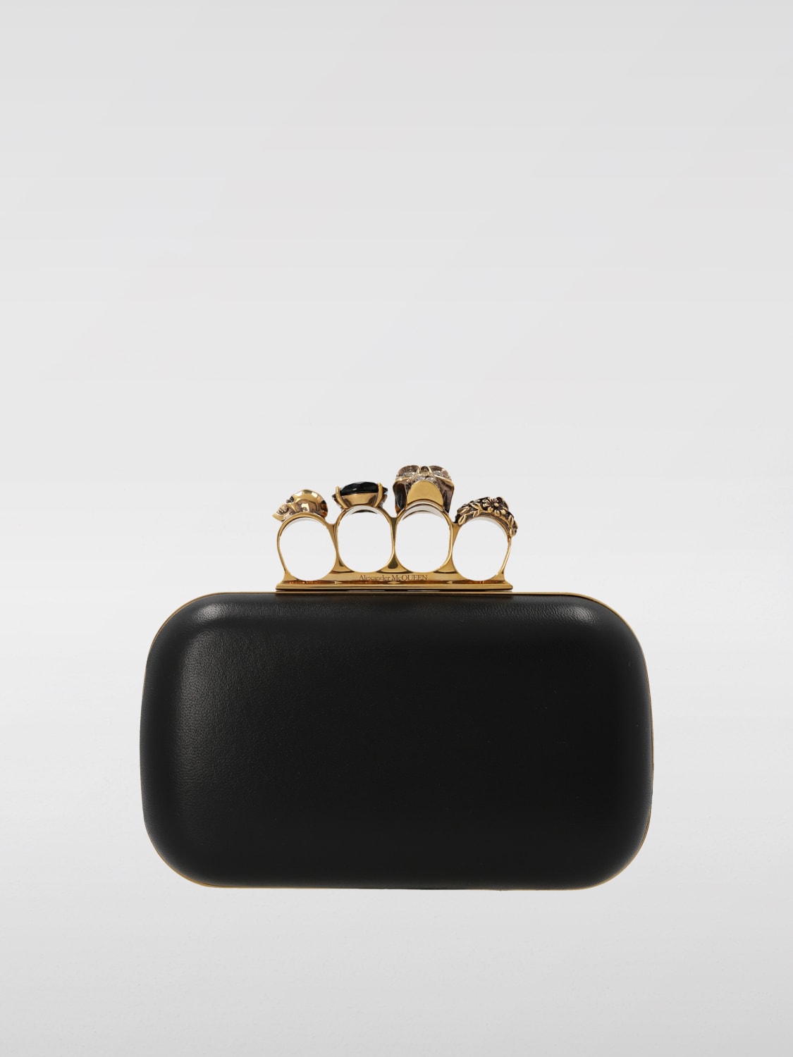 Giglio Clutch Four-Ring Alexander McQueen in pelle
