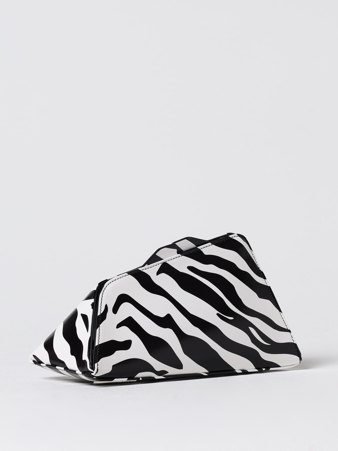 Giglio Clutch The Attico In Pelle Stampa Zebrata
