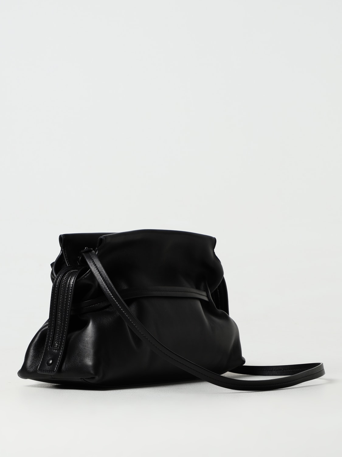 Giglio Clutch Zip Tie Off-White In Nappa