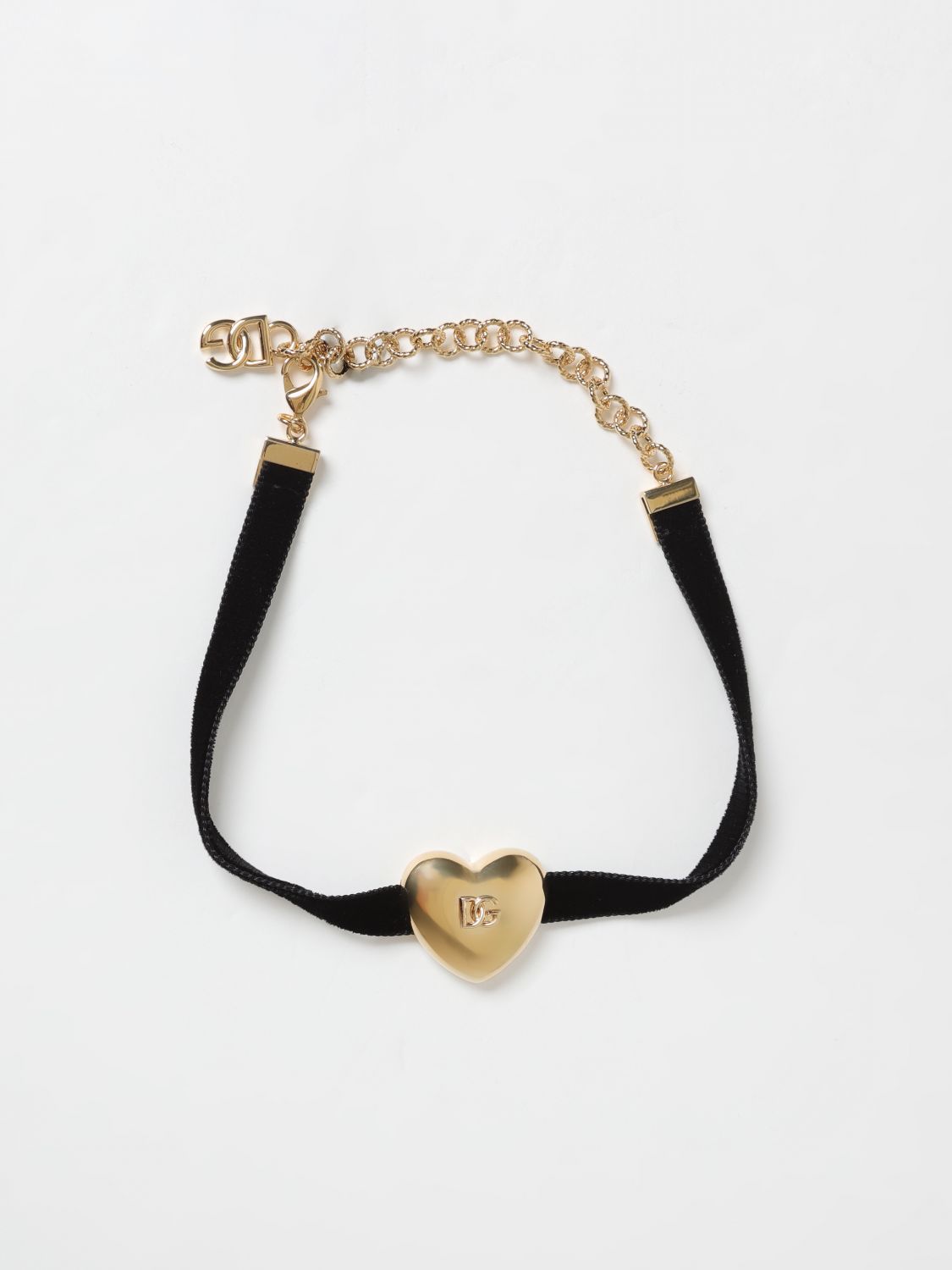 Giglio Collana Dolce & Gabbana in velluto ed ottone