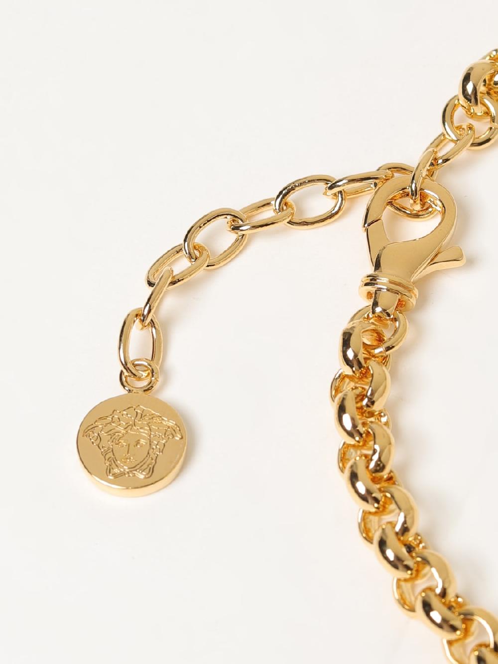 Giglio Collana Medusa Versace In Ottone