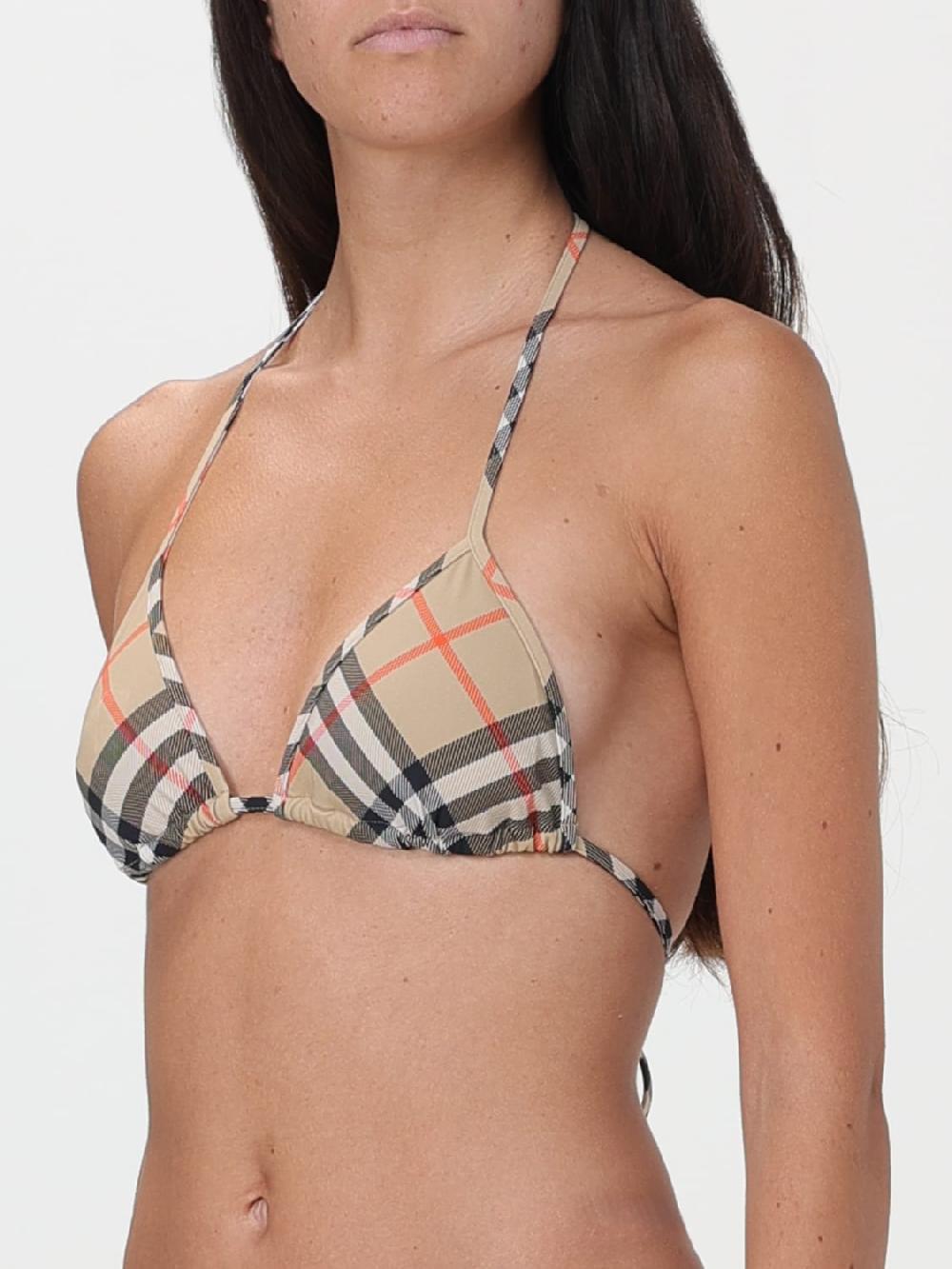 Giglio Costume Bikini Top Burberry Check