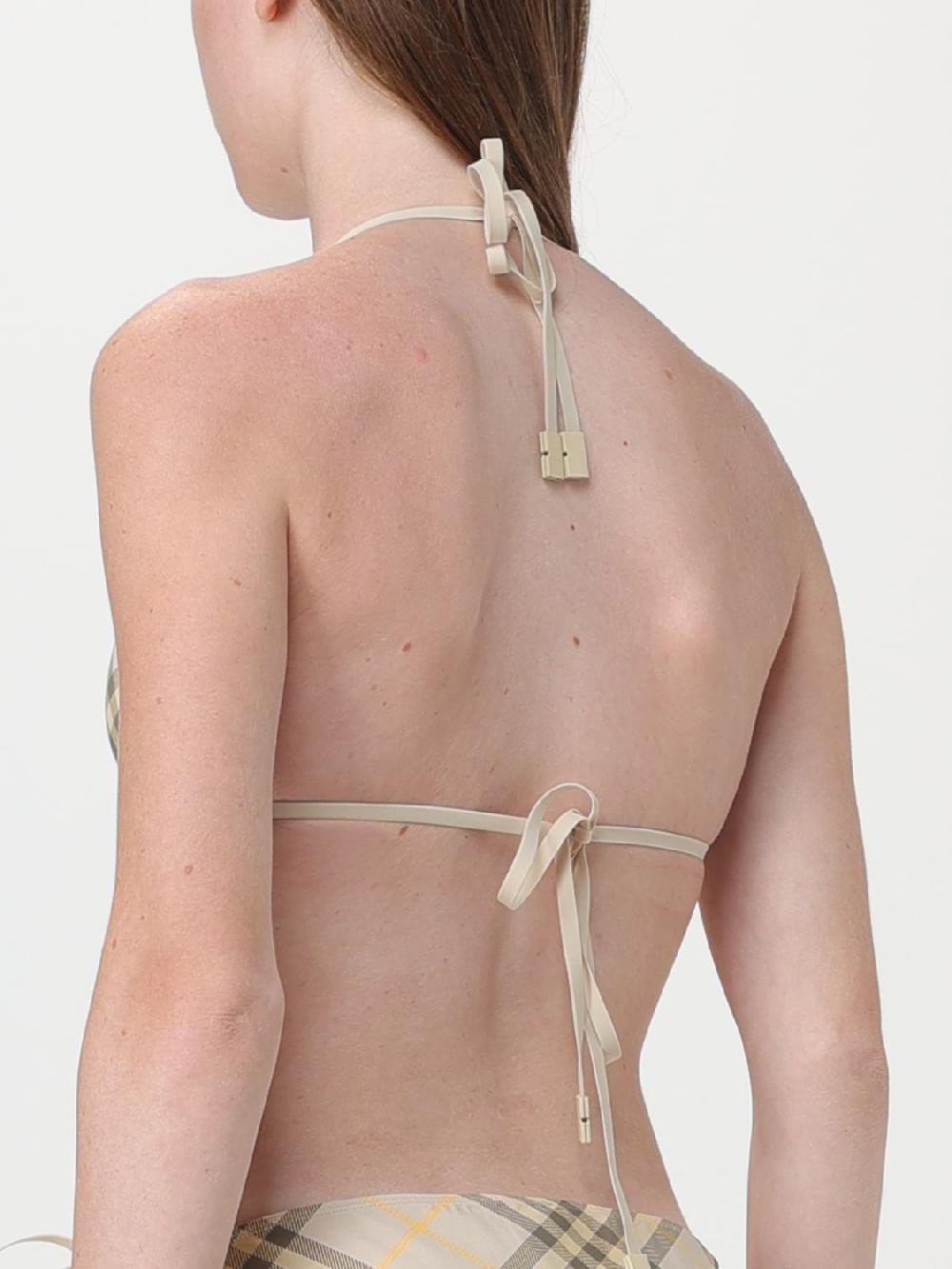 Giglio Costume Bikini Top Burberry Check