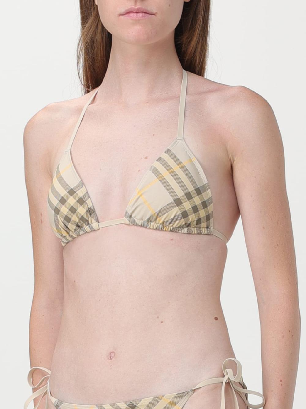 Giglio Costume Bikini Top Burberry Check