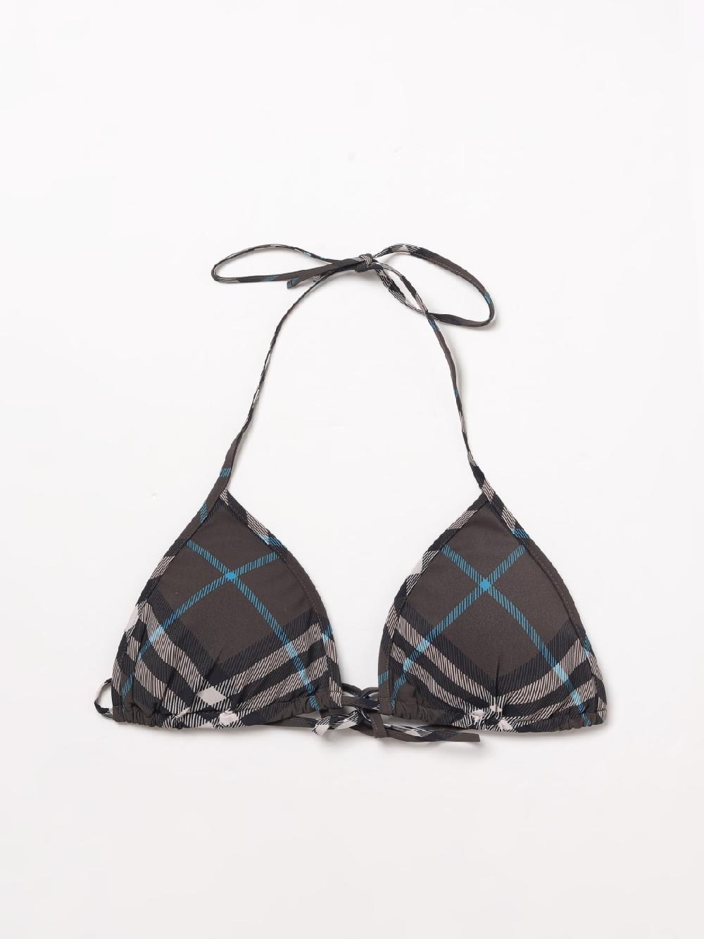 Giglio Costume Bikini Top Burberry Check