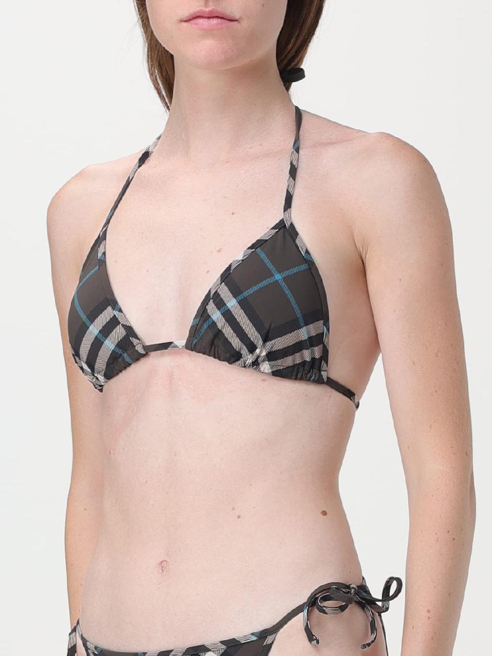 Giglio Costume Bikini Top Burberry Check