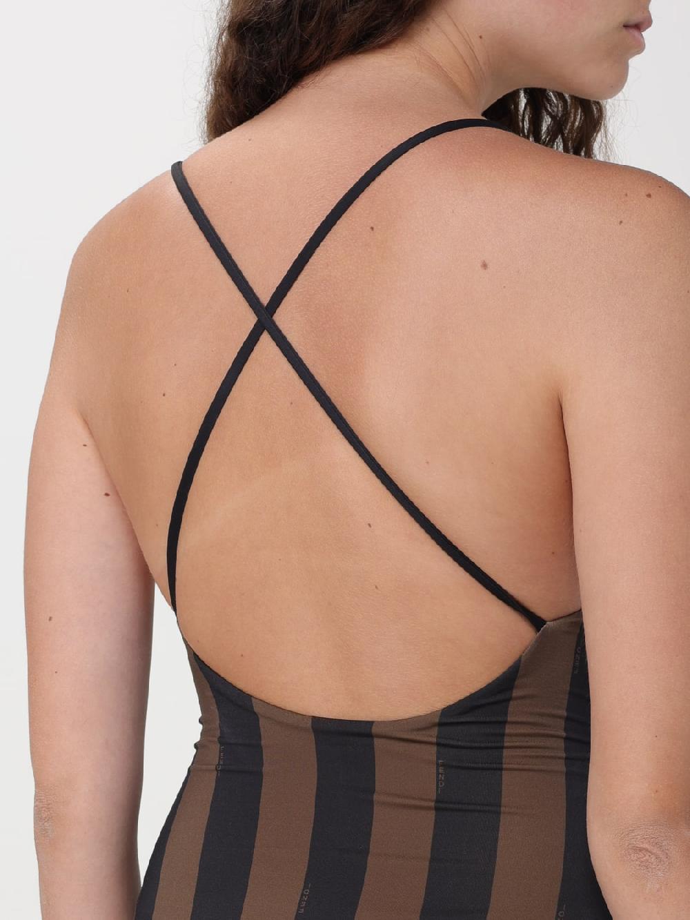Giglio Costume Intero A Righe Fendi