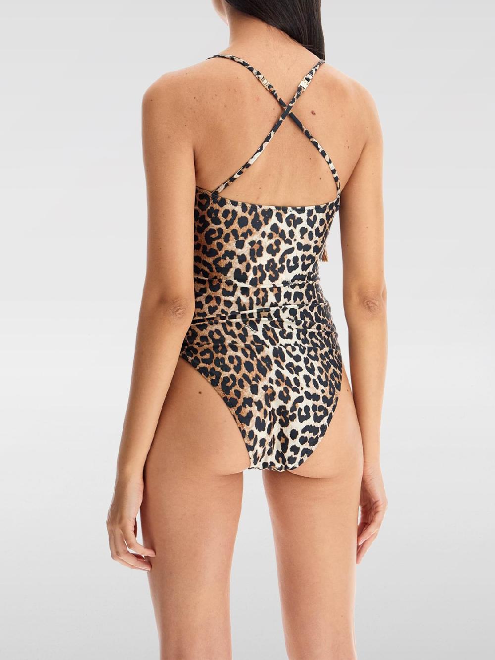 Giglio Costume Intero Ganni In Lycra Animalier