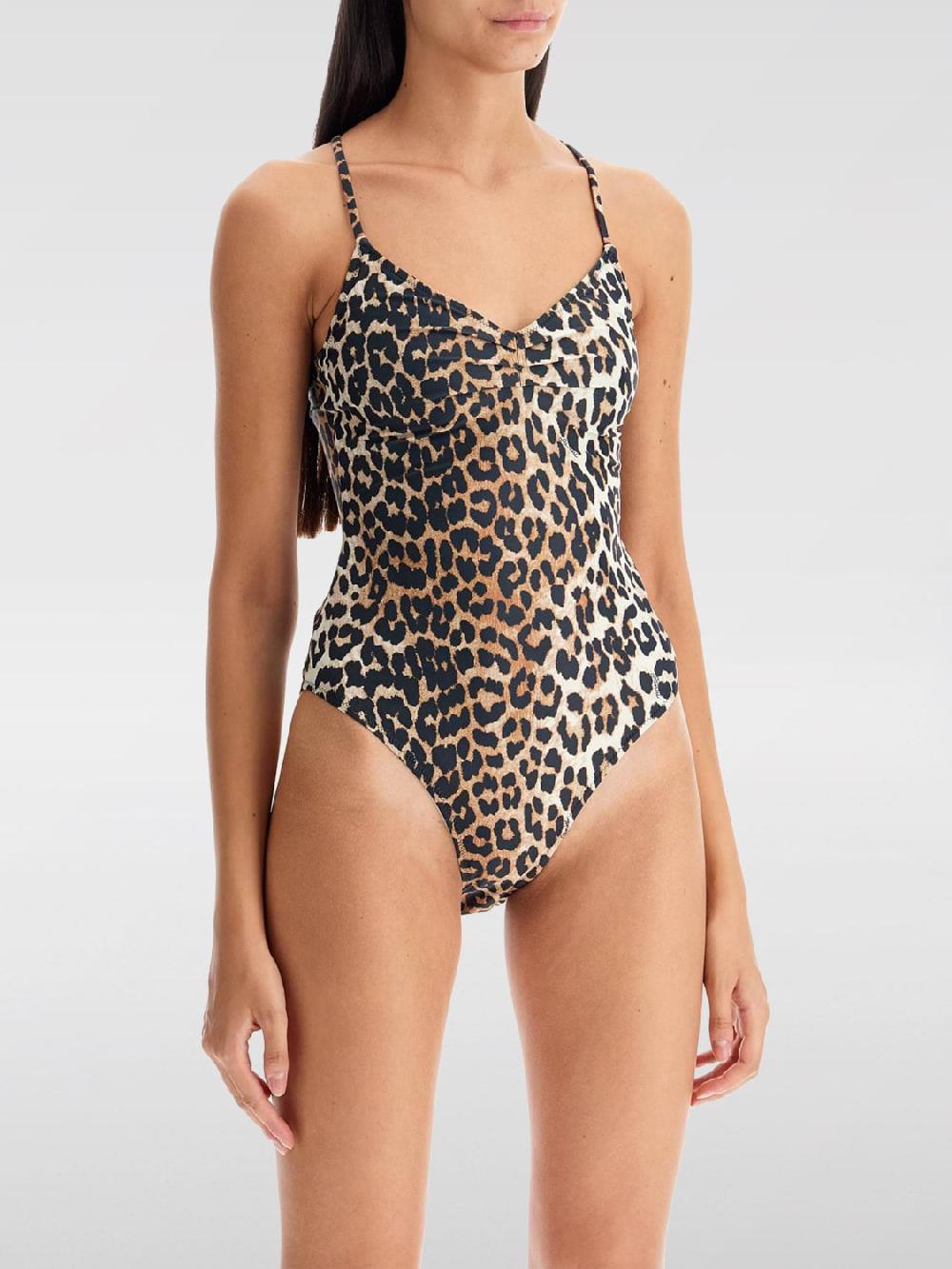 Giglio Costume intero Ganni in lycra animalier