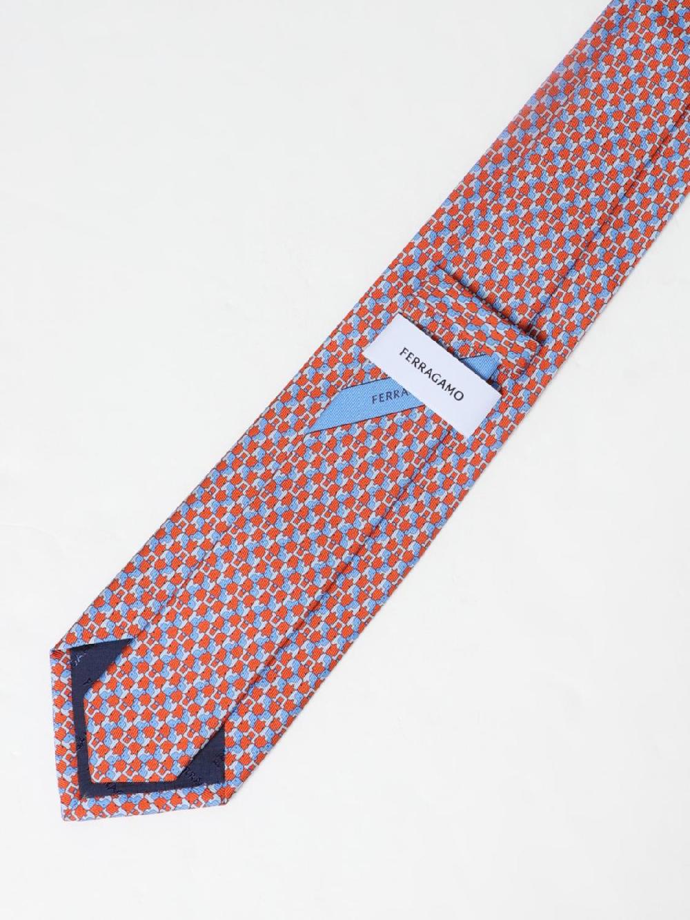 Giglio Cravatta Ferragamo In Seta Jacquard