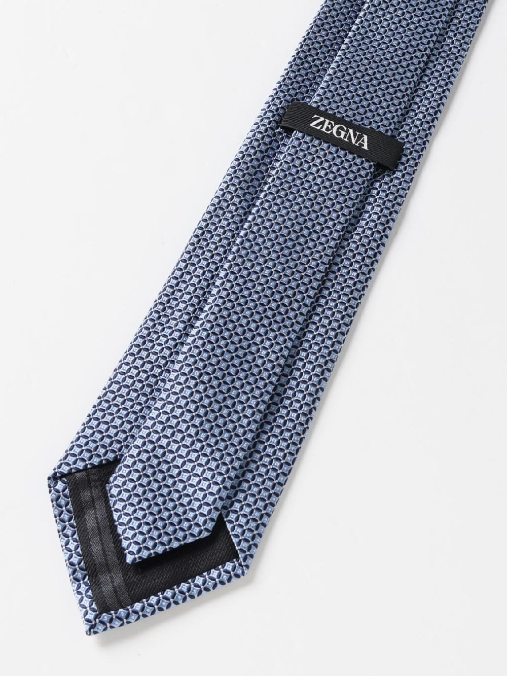 Giglio Cravatta Zegna In Seta Jacquard