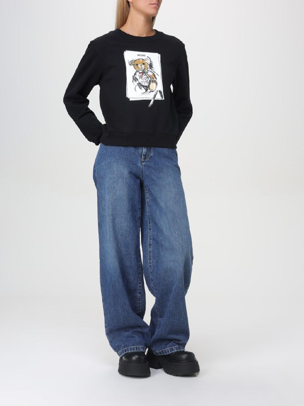 Giglio Felpa A Girocollo Teddy Moschino Couture