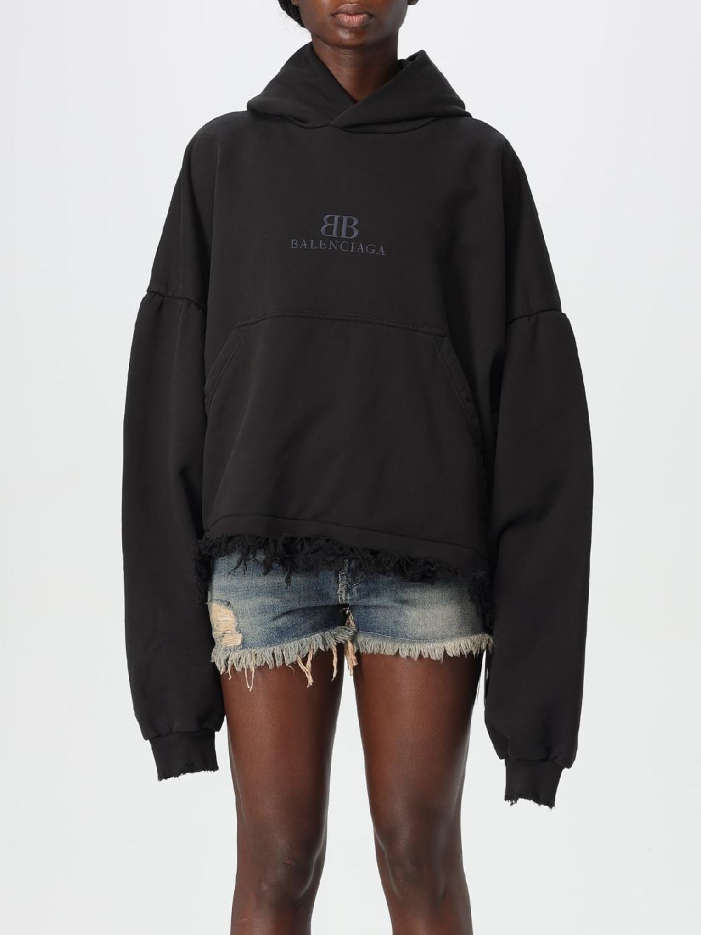 Giglio Felpa Balenciaga in cotone sfrangiato