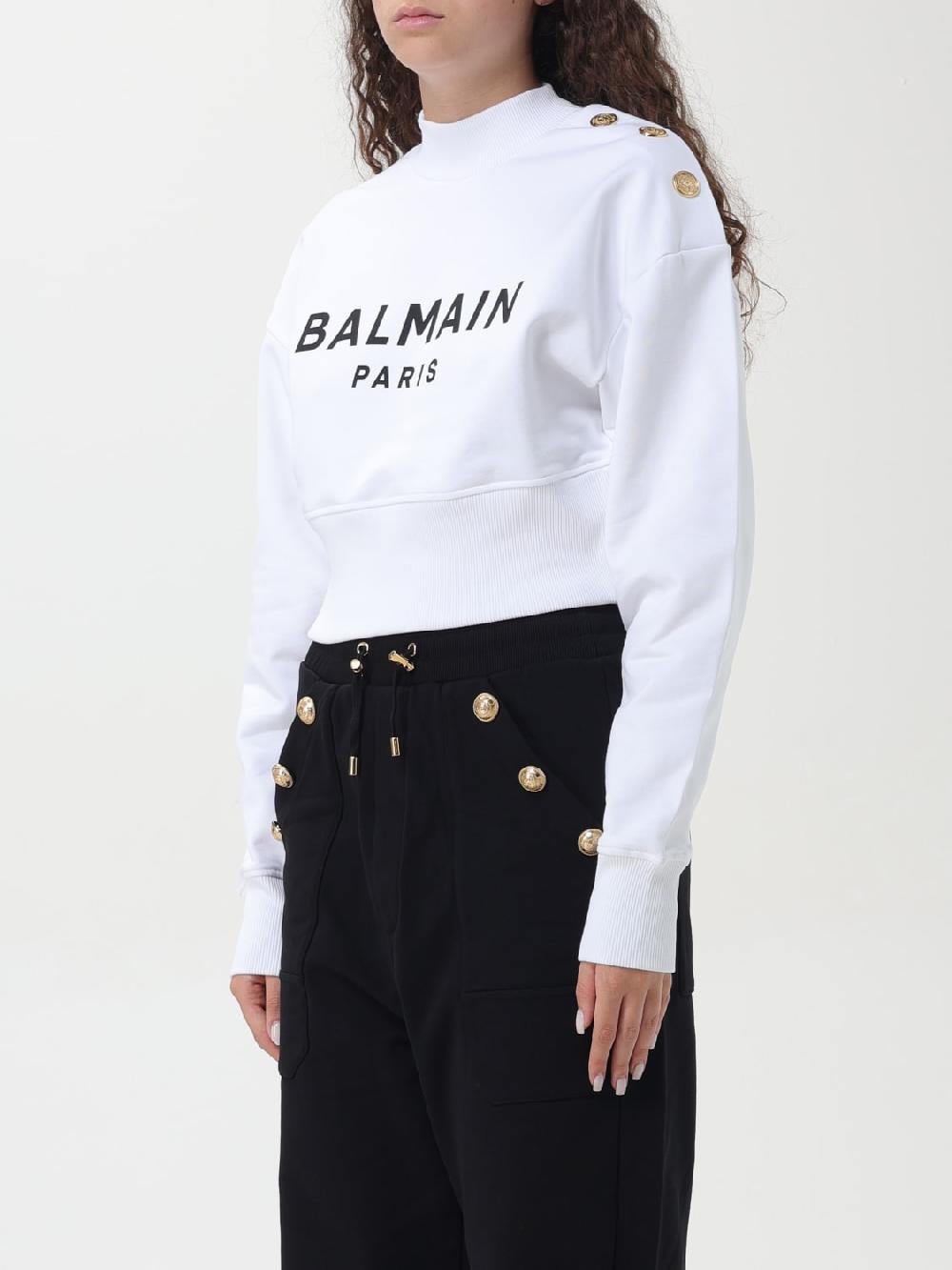 Giglio Felpa Balmain In Cotone Con Logo