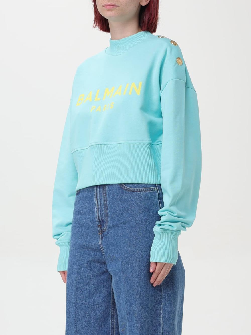 Giglio Felpa Balmain In Cotone Con Logo