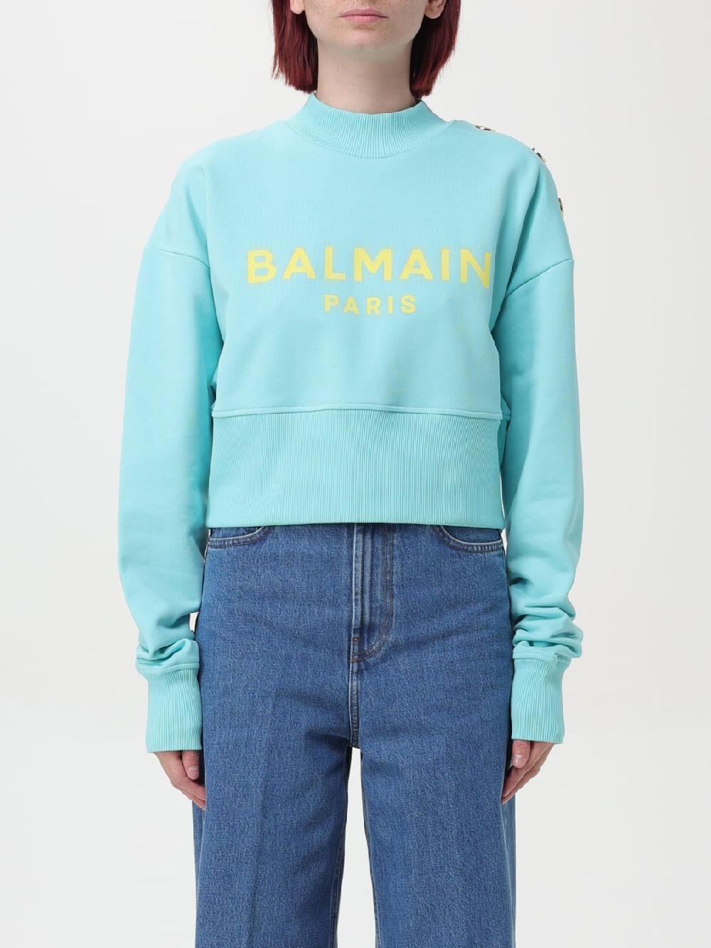 Giglio Felpa Balmain in cotone con logo