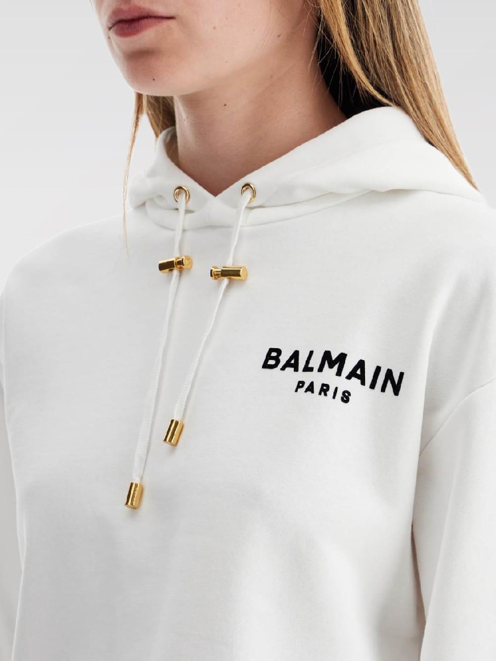 Giglio Felpa Balmain In Cotone Con Logo