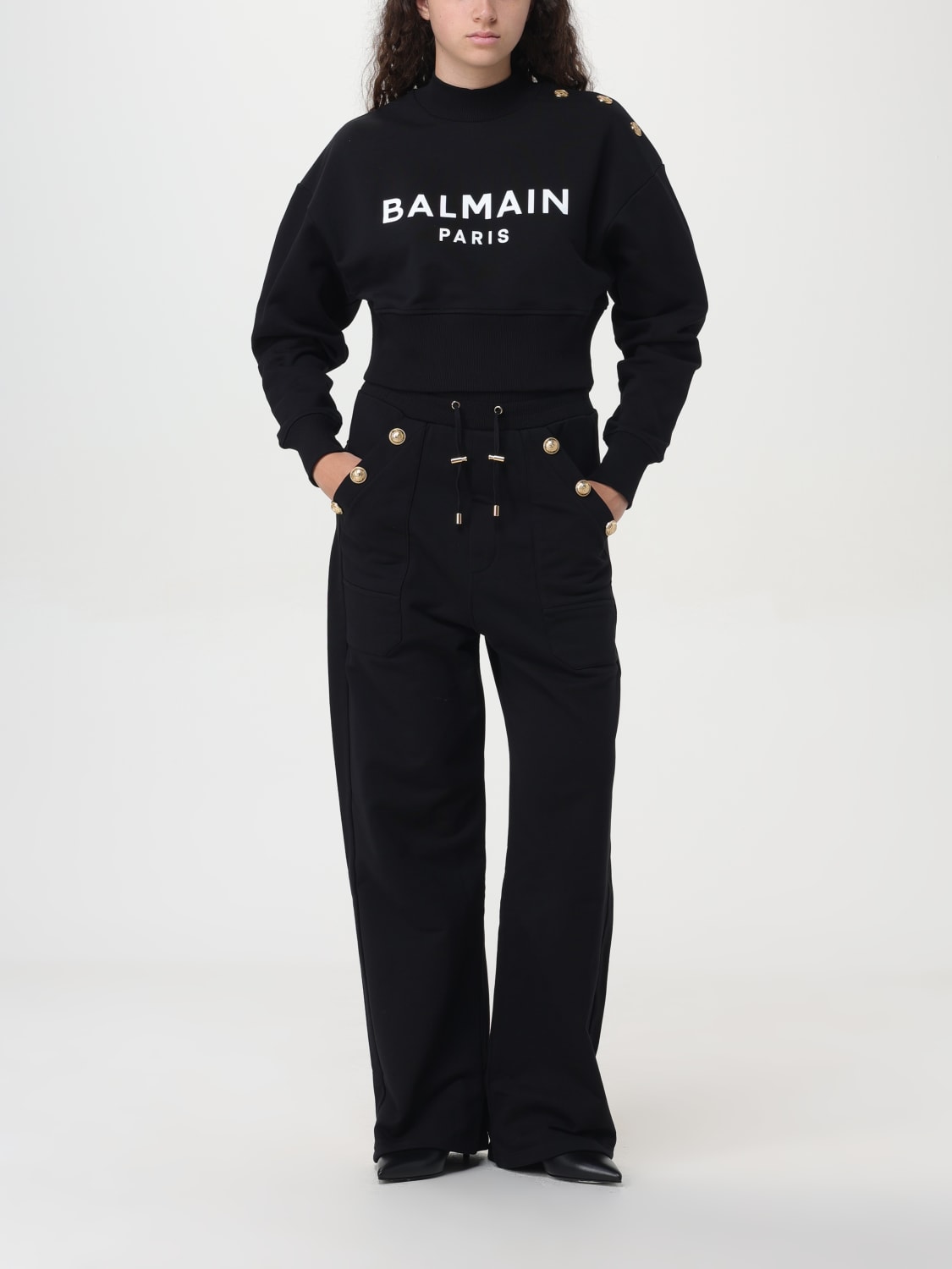 Giglio Felpa Balmain In Cotone Con Logo