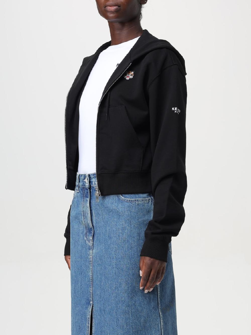 Giglio Felpa Con Cappuccio E Zip Kenzo