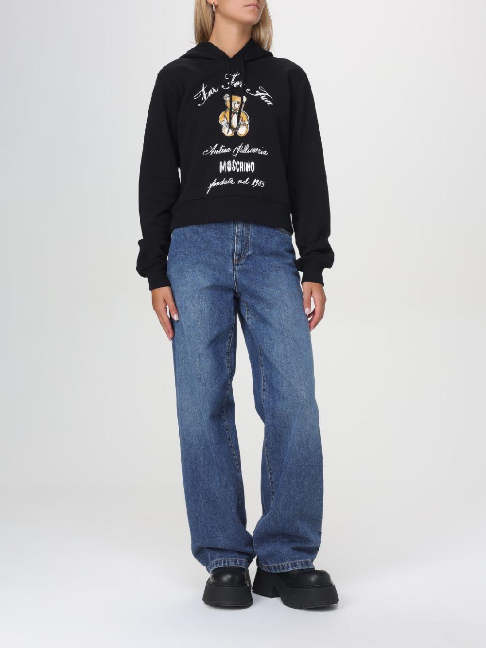 Giglio Felpa Con Cappuccio Moschino Couture