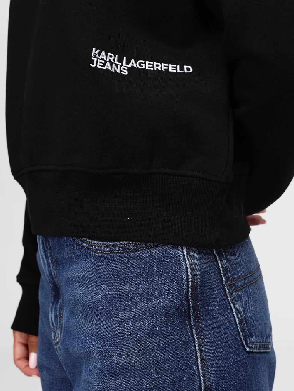 Giglio Felpa Con Logo Posteriore Karl Lagerfeld