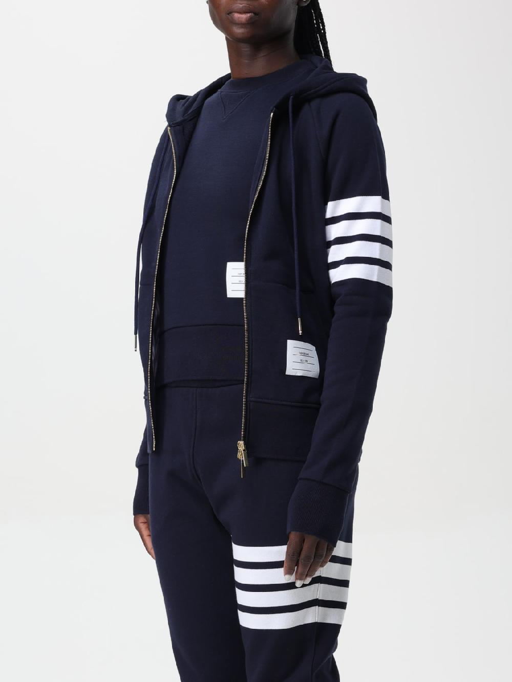 Giglio Felpa Con Zip 4-bar Thom Browne