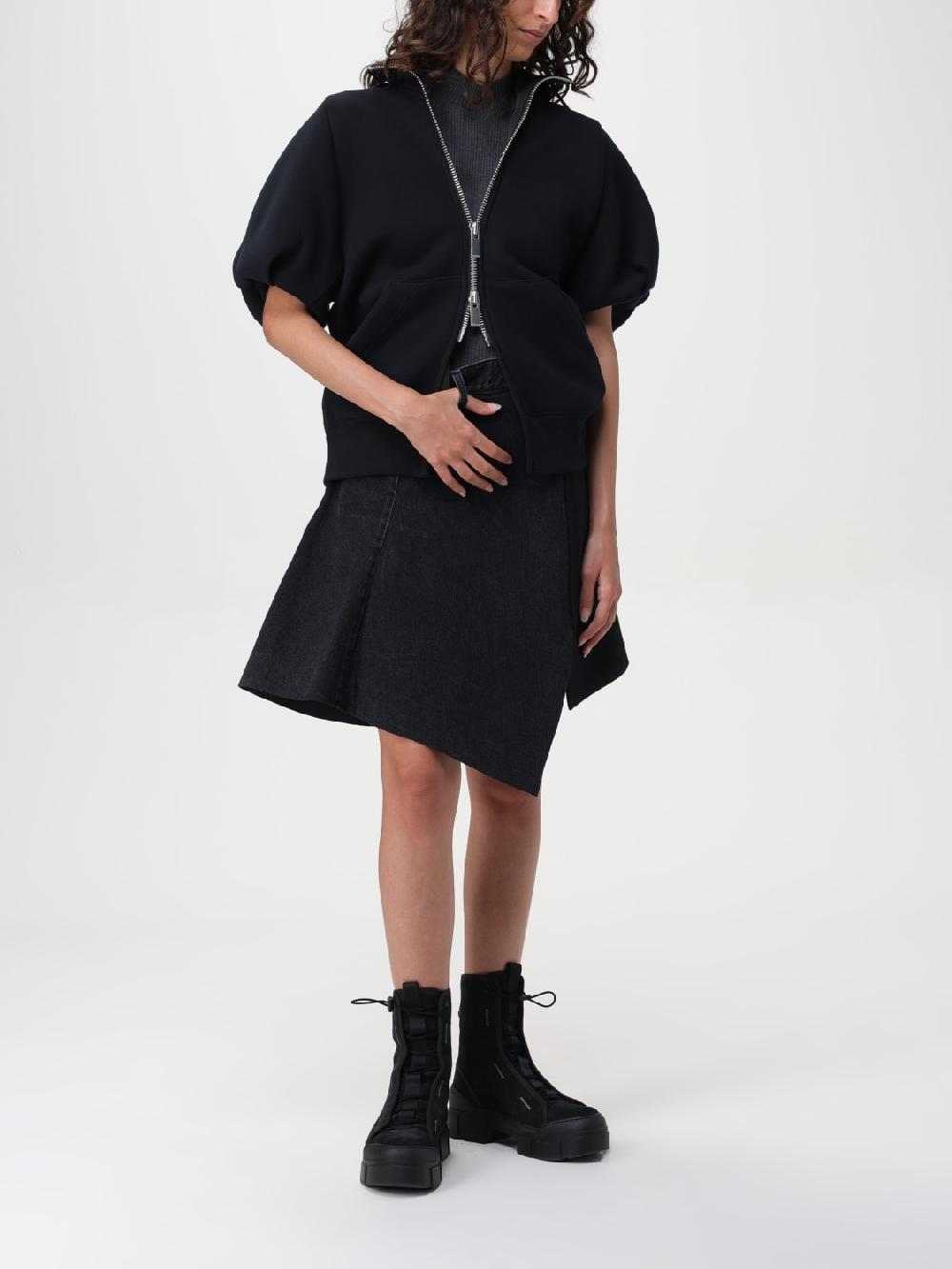 Giglio Felpa Con Zip Sacai In Misto Cotone