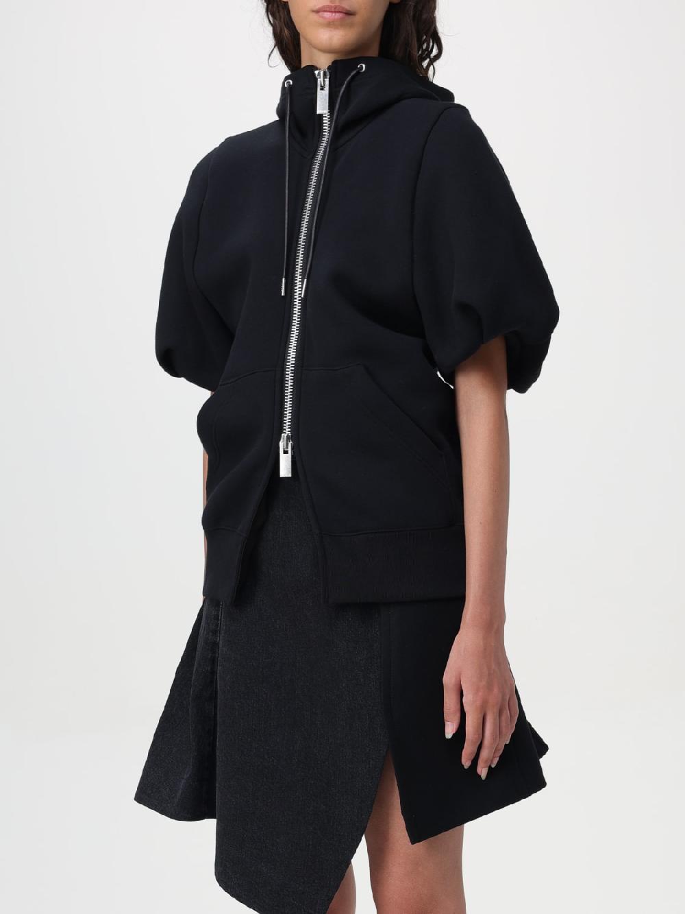 Giglio Felpa Con Zip Sacai In Misto Cotone